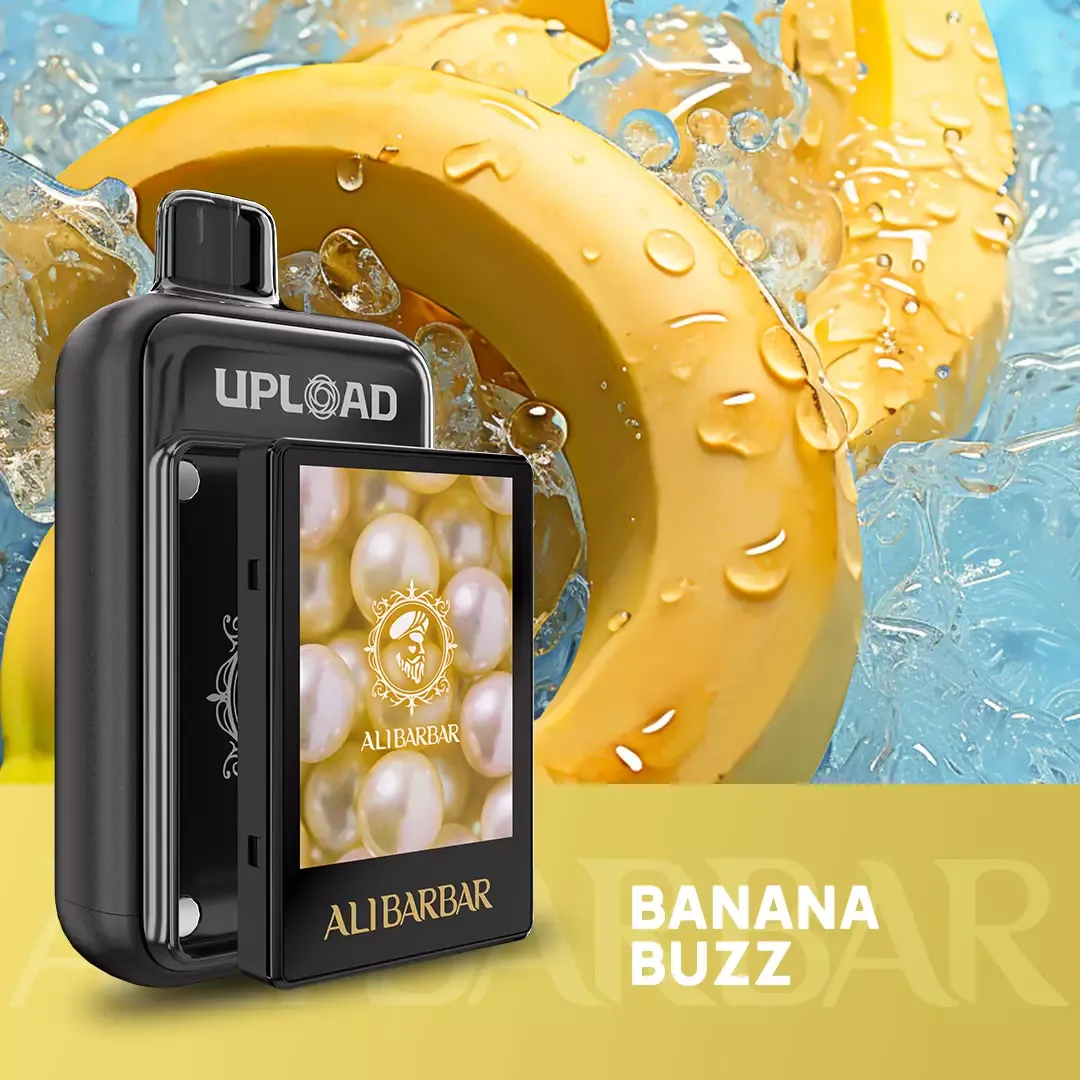 ベイプ 意味を体現するALIBARBAR UPLOAD 25000 PUFFS Banana Buzz