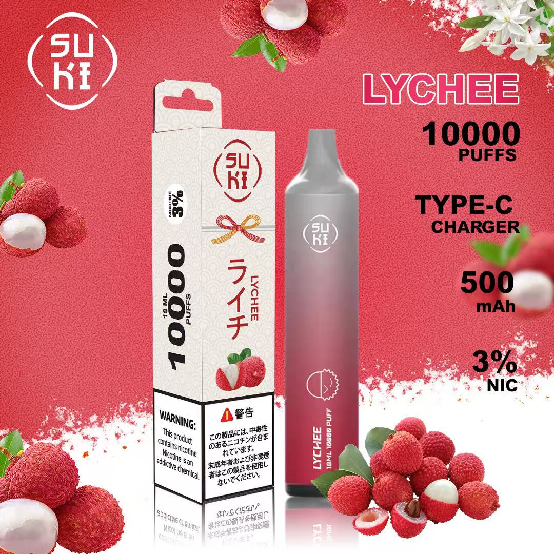 葉巻 健康 SUKI 10000 Puffs ライチ