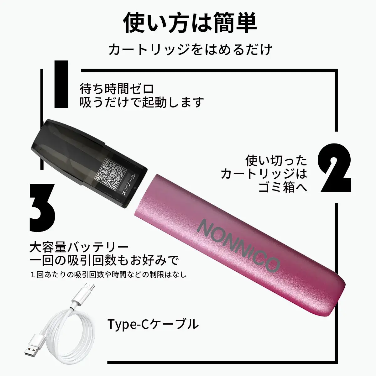 クラウン バーの充電スタンドとLEDインジケーター表示