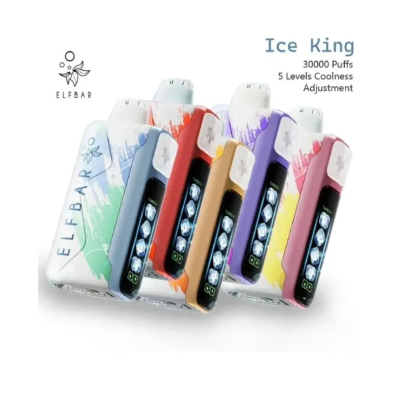 vape ego aioと比較したElfBar Ice Kingの外観