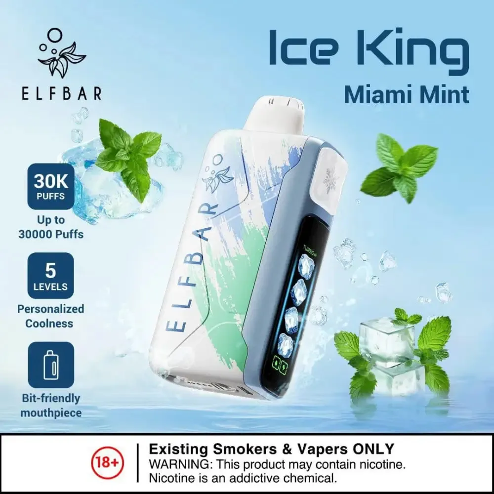 vape ペン 型の代表モデル「ELFBar Ice King」